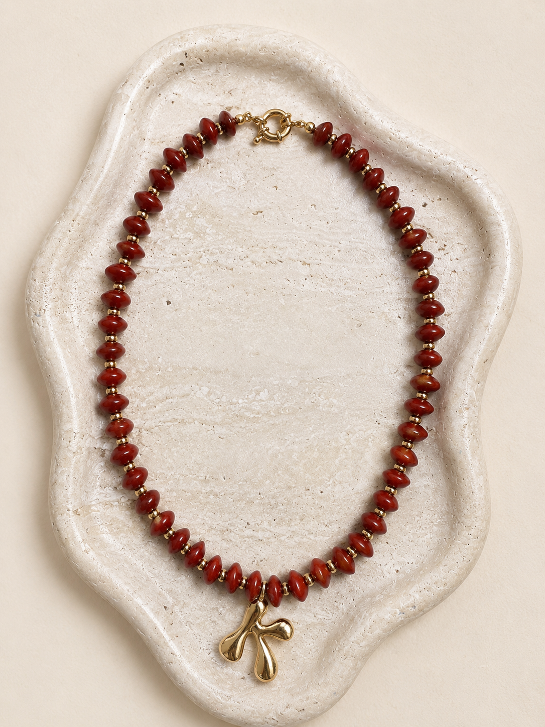 At Home Kit- Gold Initial Necklace