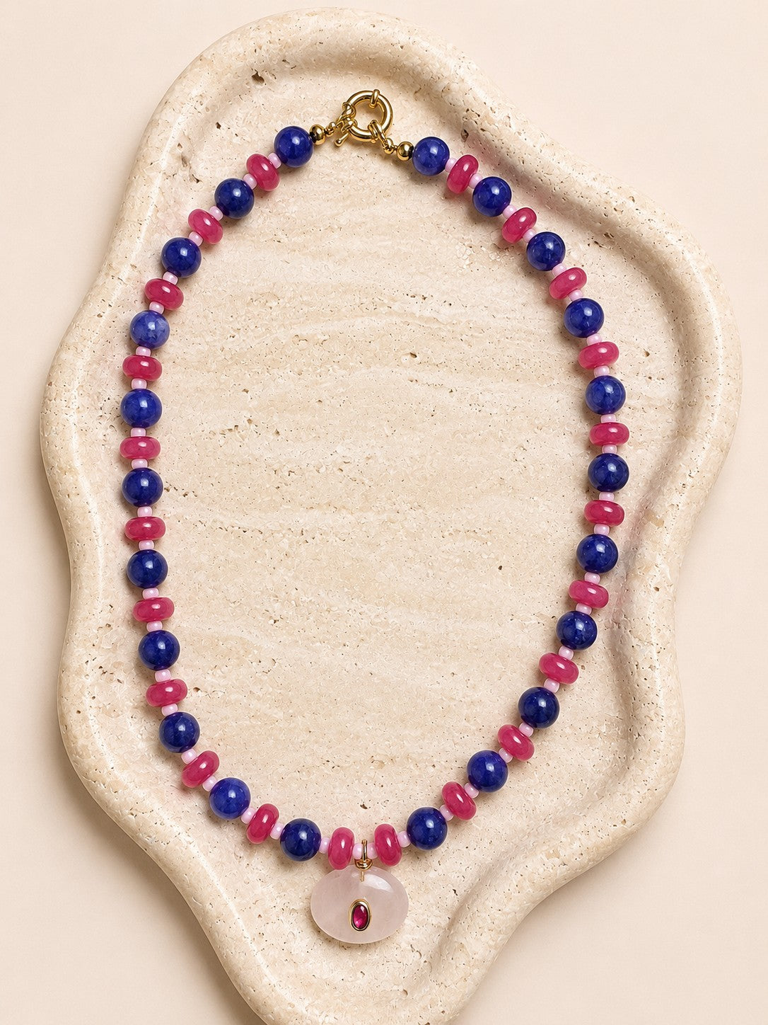 Indigo Crush Pendant Necklace