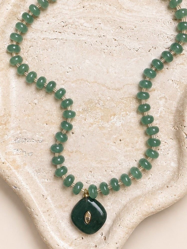 Jade Drift Pendant Necklace